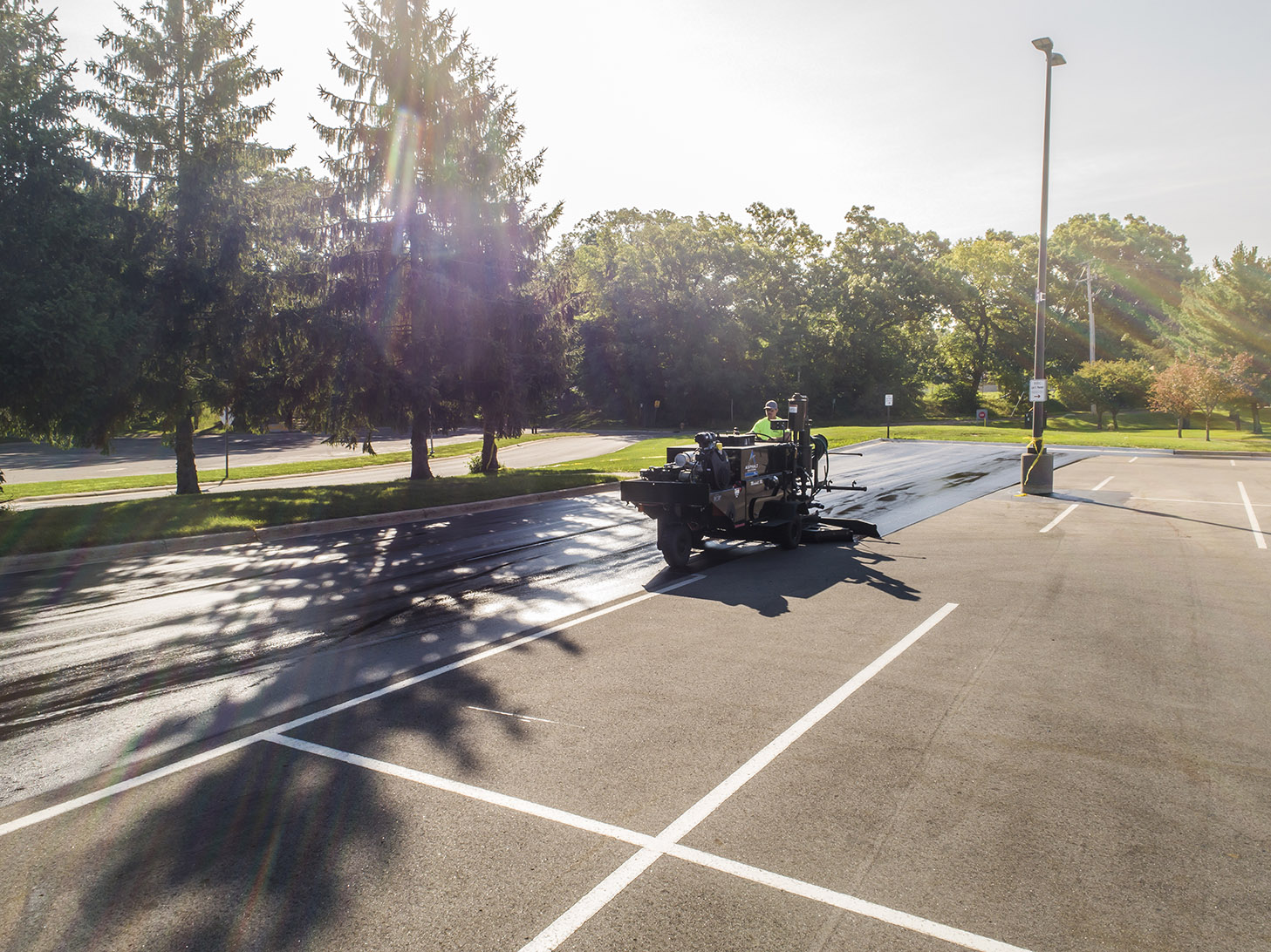 Sealcoating Battle Creek, Lansing, Kalamazoo and Jackson, MI Asphalt