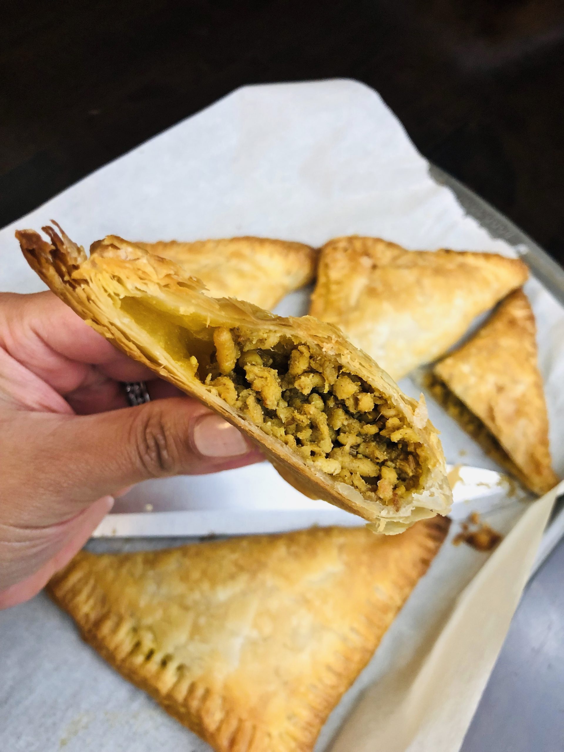 Chicken Keema Puff Pastry Patties Recipe A SpiceBox