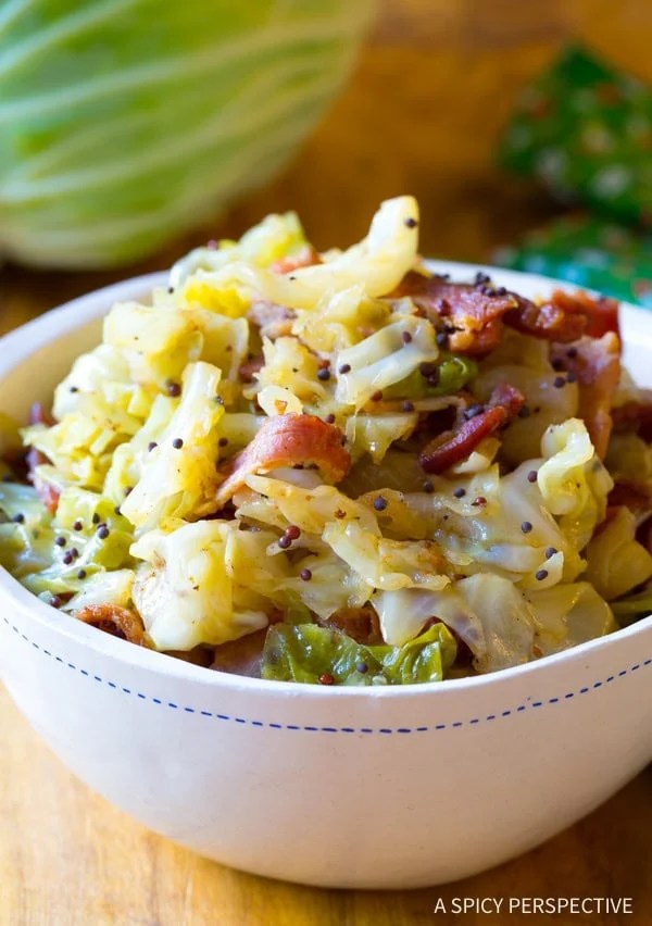 Irish Cabbage and Bacon - A Spicy Perspective