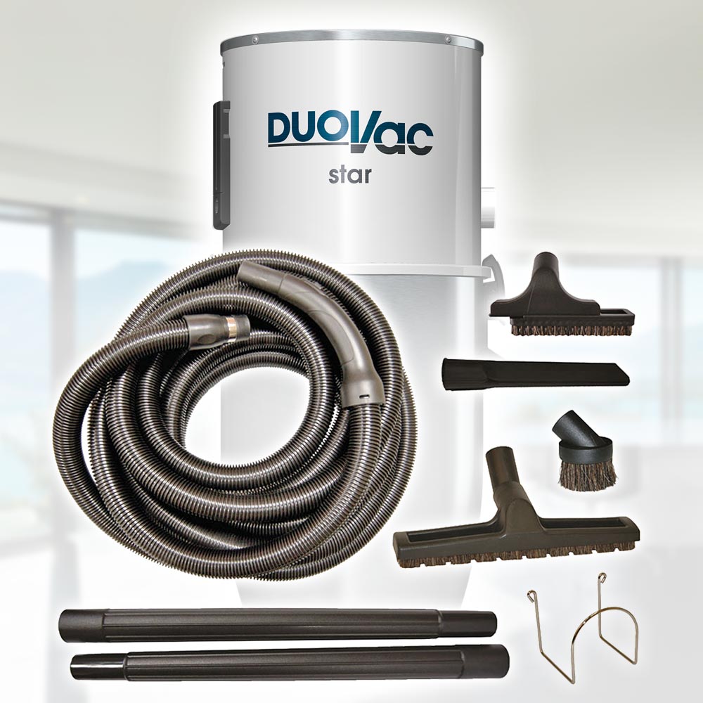 DUOVAC STAR central vacuum, accessories, parts and service.