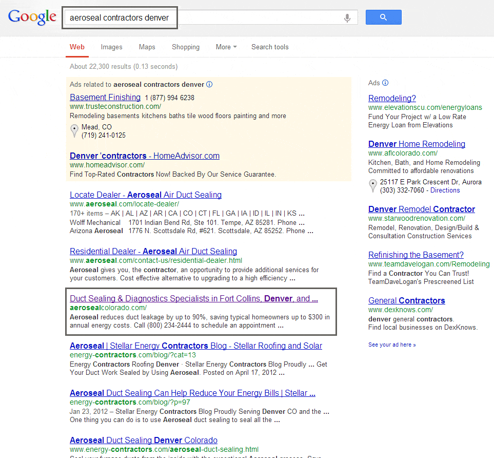 Aeroseal of Colorado Digital Marketing Agency Aspire ID