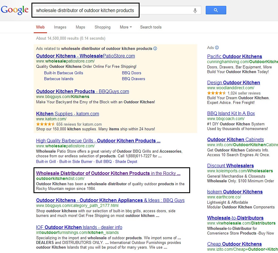 Outdoor Kitchen Distributors, Inc. Digital Marketing Agency Aspire ID