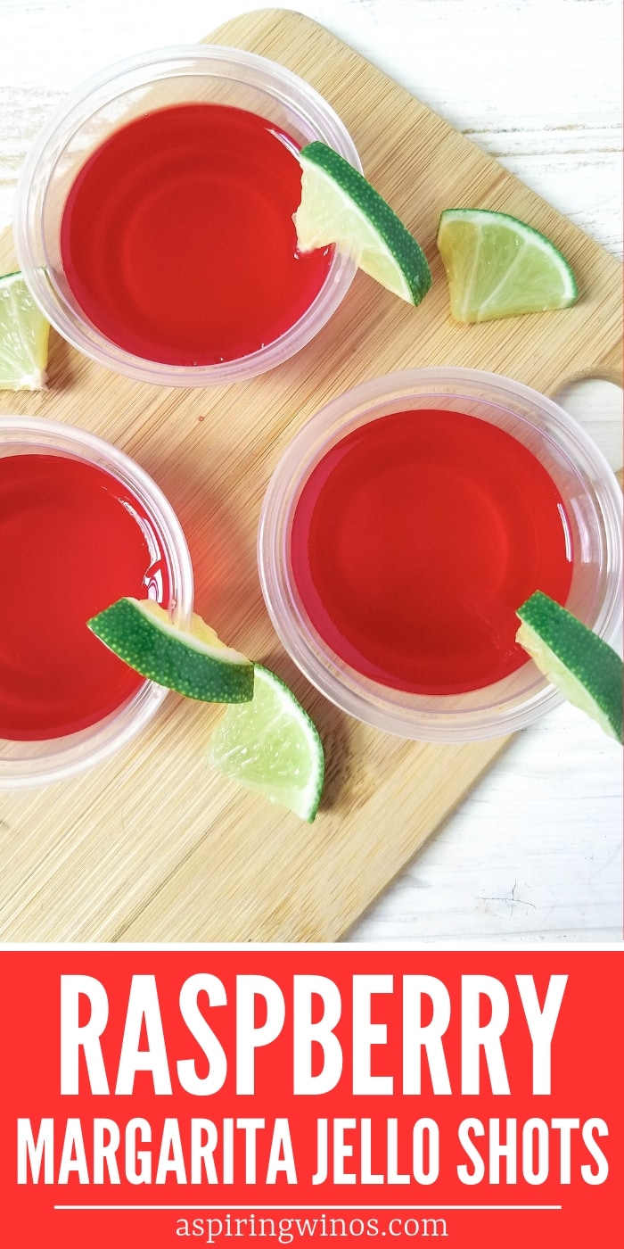 Easy Margarita Jello Shots Raspberry Flavored Aspiring Winos
