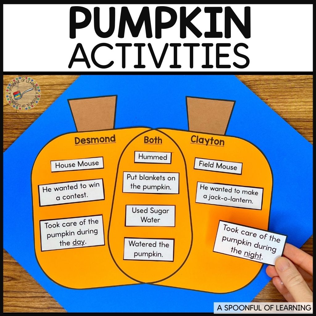 Fun Pumpkin Activities for Kindergarten - A Spoonful of Learning