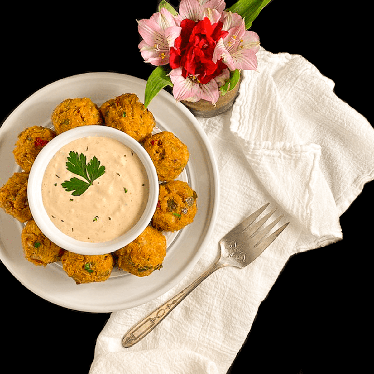 Cajun Crab Balls {Grain or Gluten Free} A Sprinkling of Cayenne