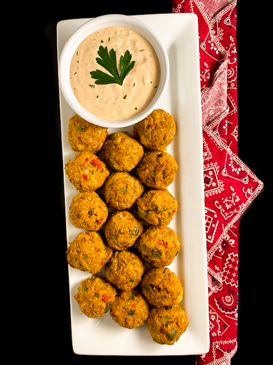 Cajun Crab Balls {Grain or Gluten Free} A Sprinkling of Cayenne