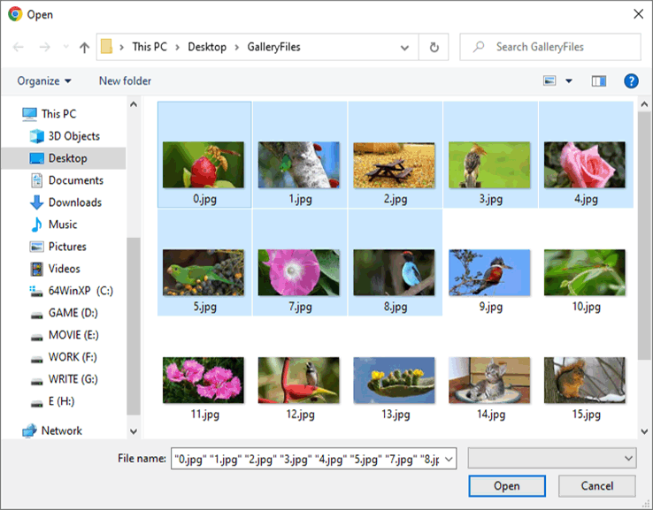 Screenshot ASP Upload Script, ASP Upload, Multiple File Upload Script