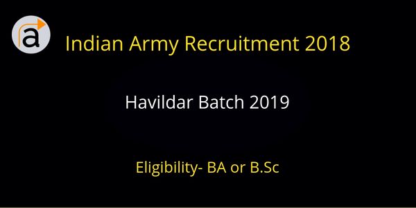 Indian Army Havildar Recruitment