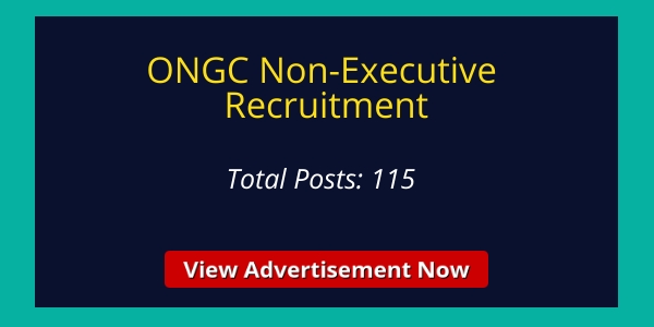 ONGC Non-Executive Recruitment 2018