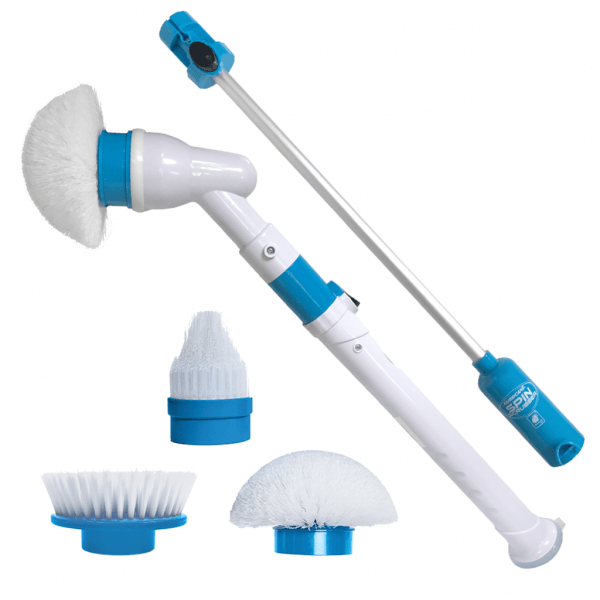 Turbo Scrub 360 Cordless Power Scrubber 3 Brush Heads As Seen On TV Tech