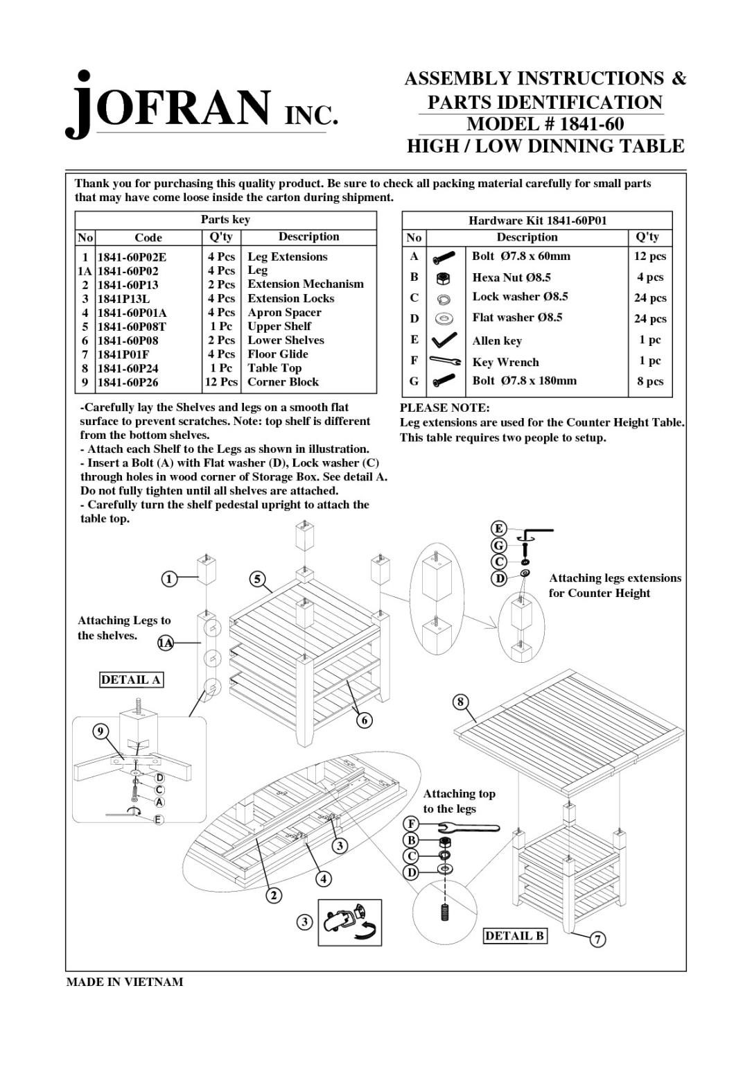 Jofran Furniture Outer Banks Driftwood Gray High And Low Storage Dining