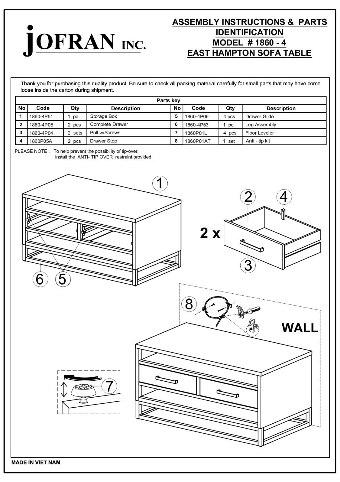 Jofran Furniture East Hampton Distressed Grey Sofa Table The Classy Home