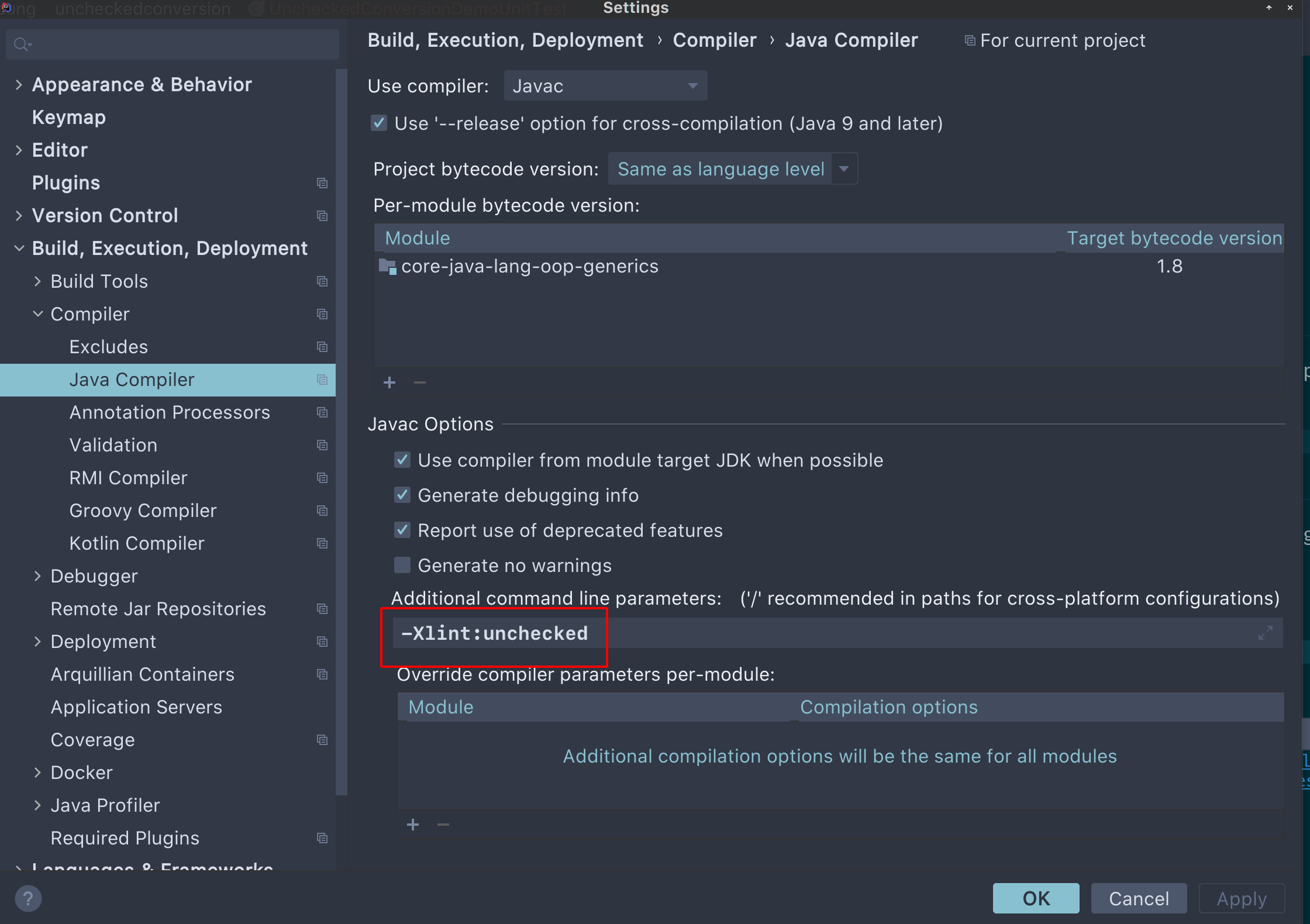 Java警告“未經檢查的轉換”