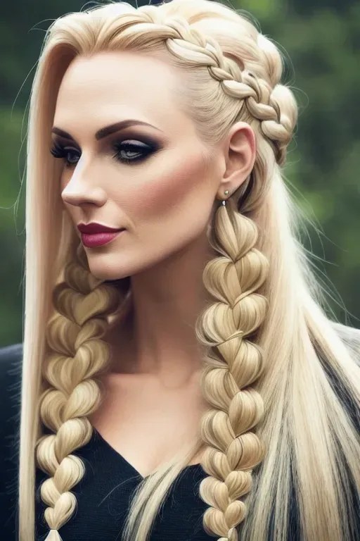 Dopamine Girl - naked woman with a long blonde braid jgbMvp8nxWy