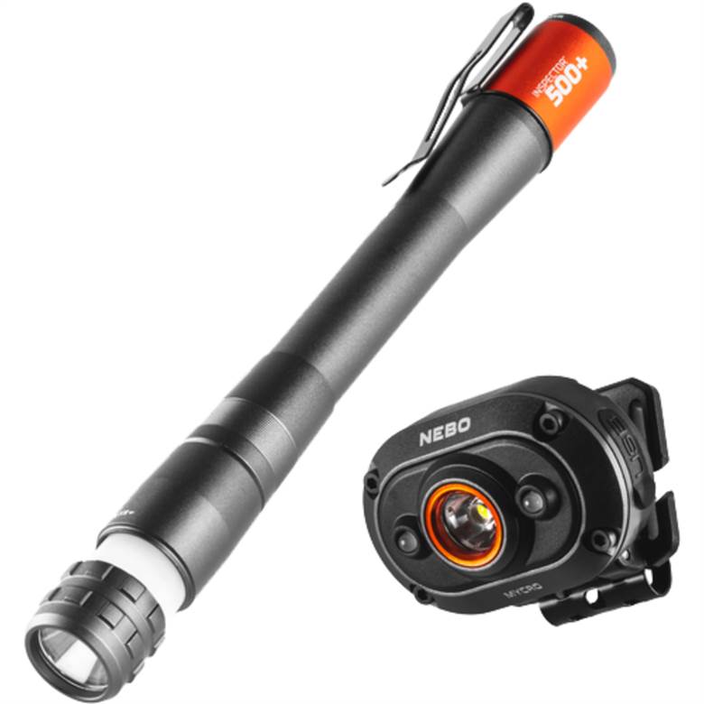 Nebo Tools COM-0001 - Combo Pack Mycro Headlamp With Inspector 500