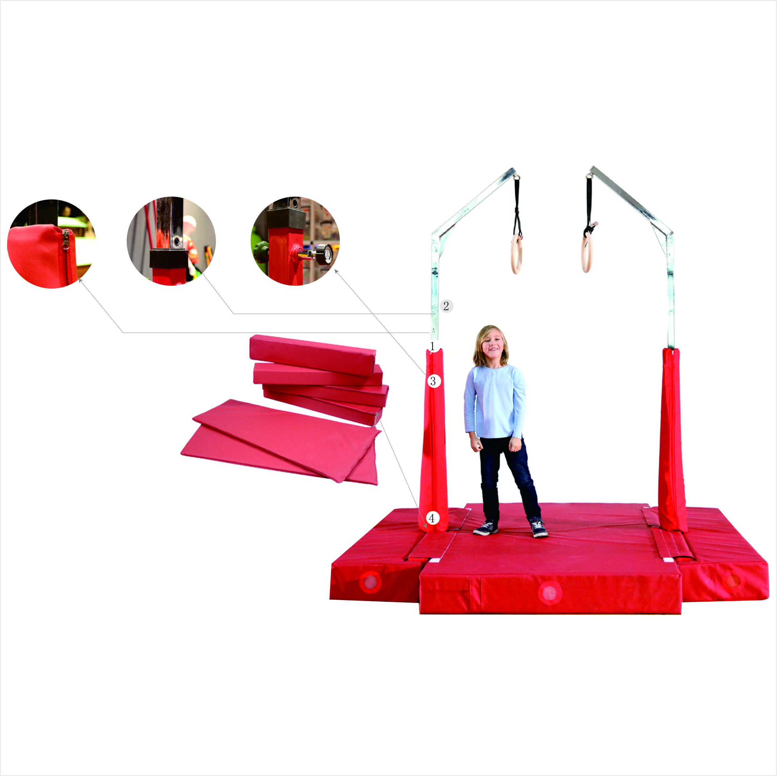 Children's Free Standing Ring Tower