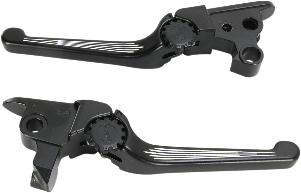 Powerstands Contrast Cut Adjustable Clutch Brake Lever Kit 0816 Harley
