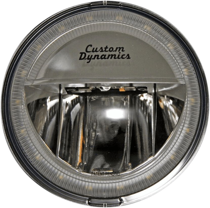 Custom Dynamics Pair Chrome Ture beam LED Motorcycle Spotlights Harley