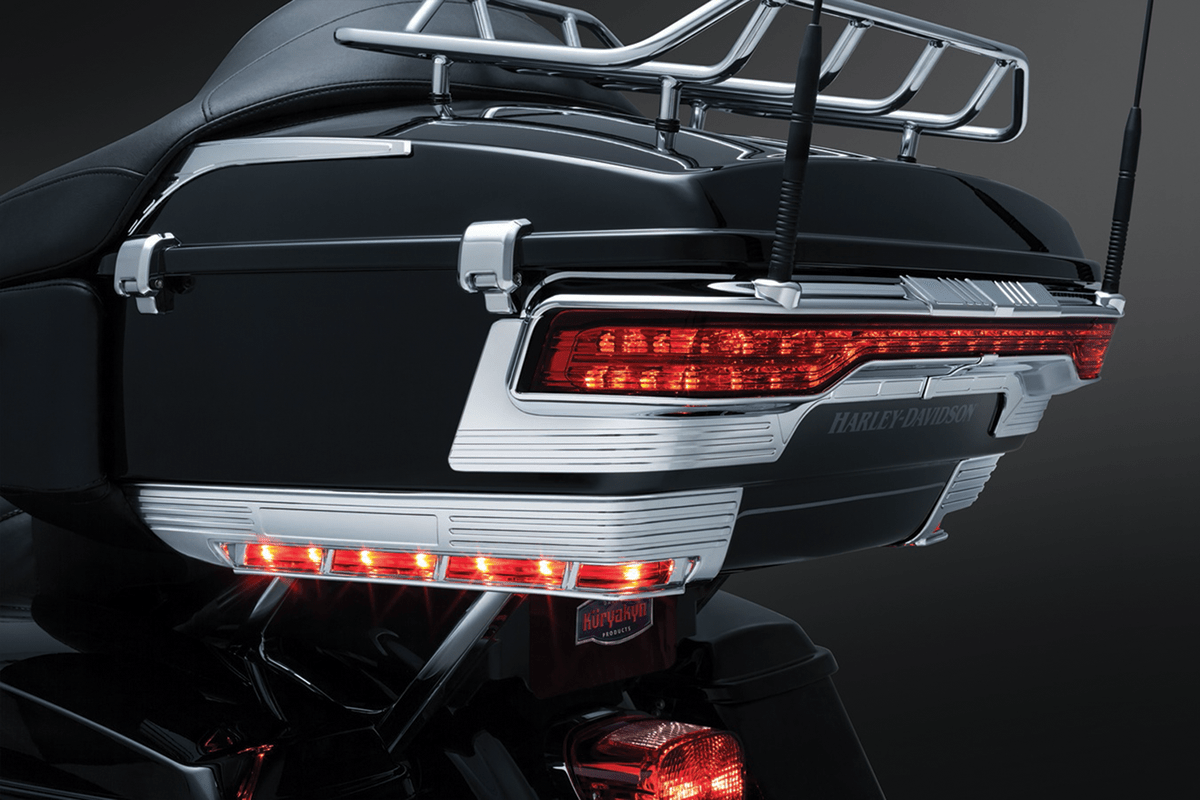 Kuryakyn 6911 Chrome Tour Pak Triline Accent Trim Kit 1419 Harley