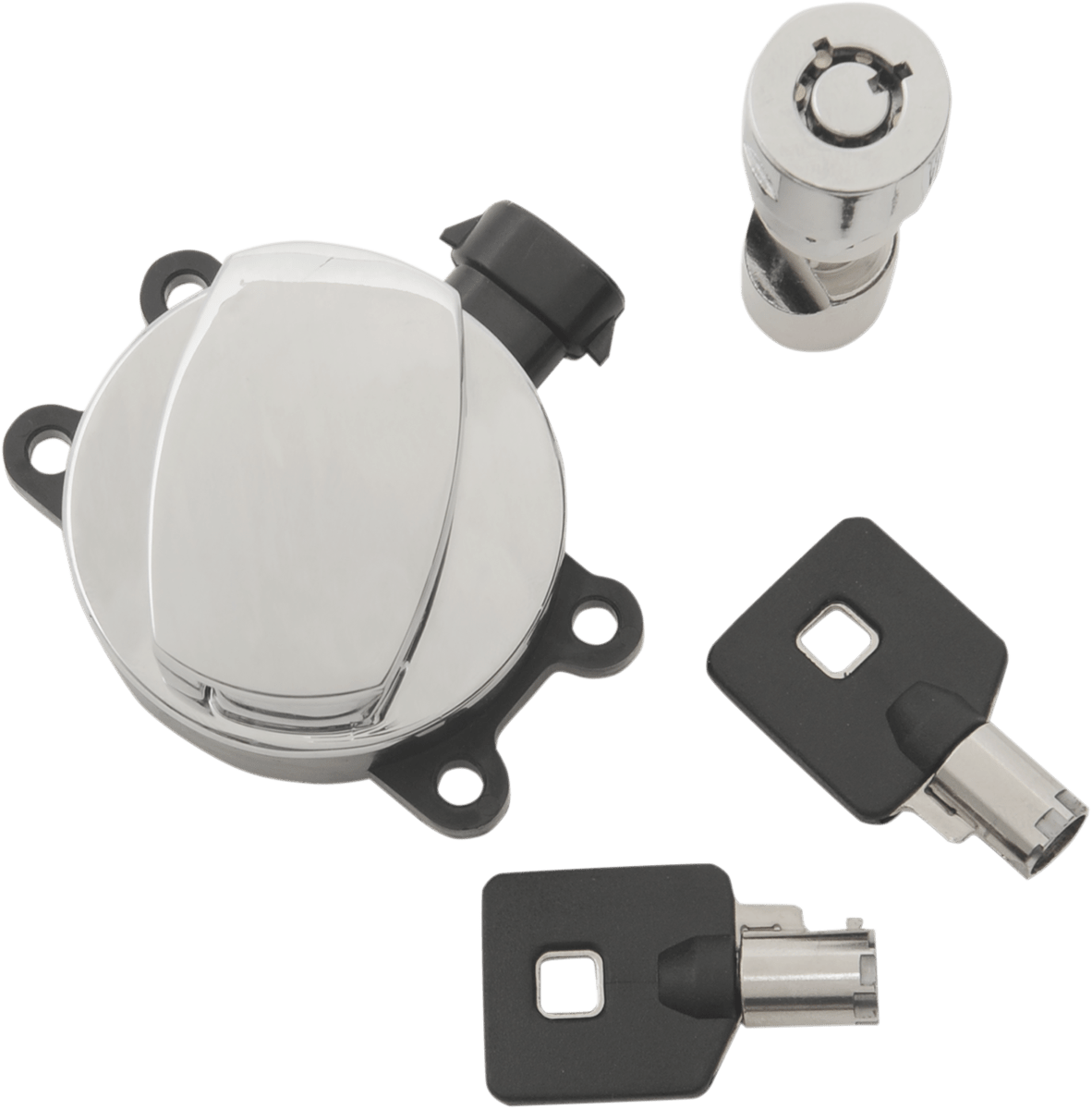 Drag Specialties chrome ignition switch with fork lock 1117 Harley