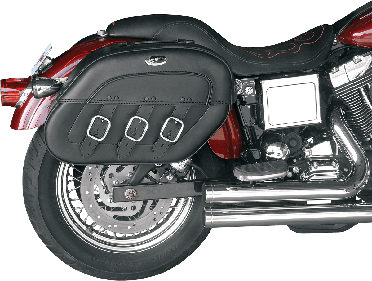 Saddlemen Black Drifter Quick Release Saddlebags 9195 Harley DYNA FXD
