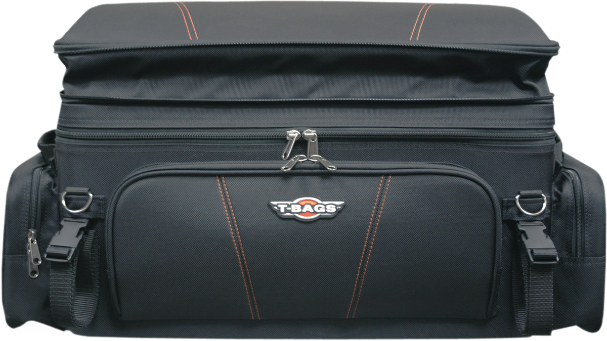 Tbags Black Textile Dekker 2 Motorcycle Trunk Bag Harley Davidson