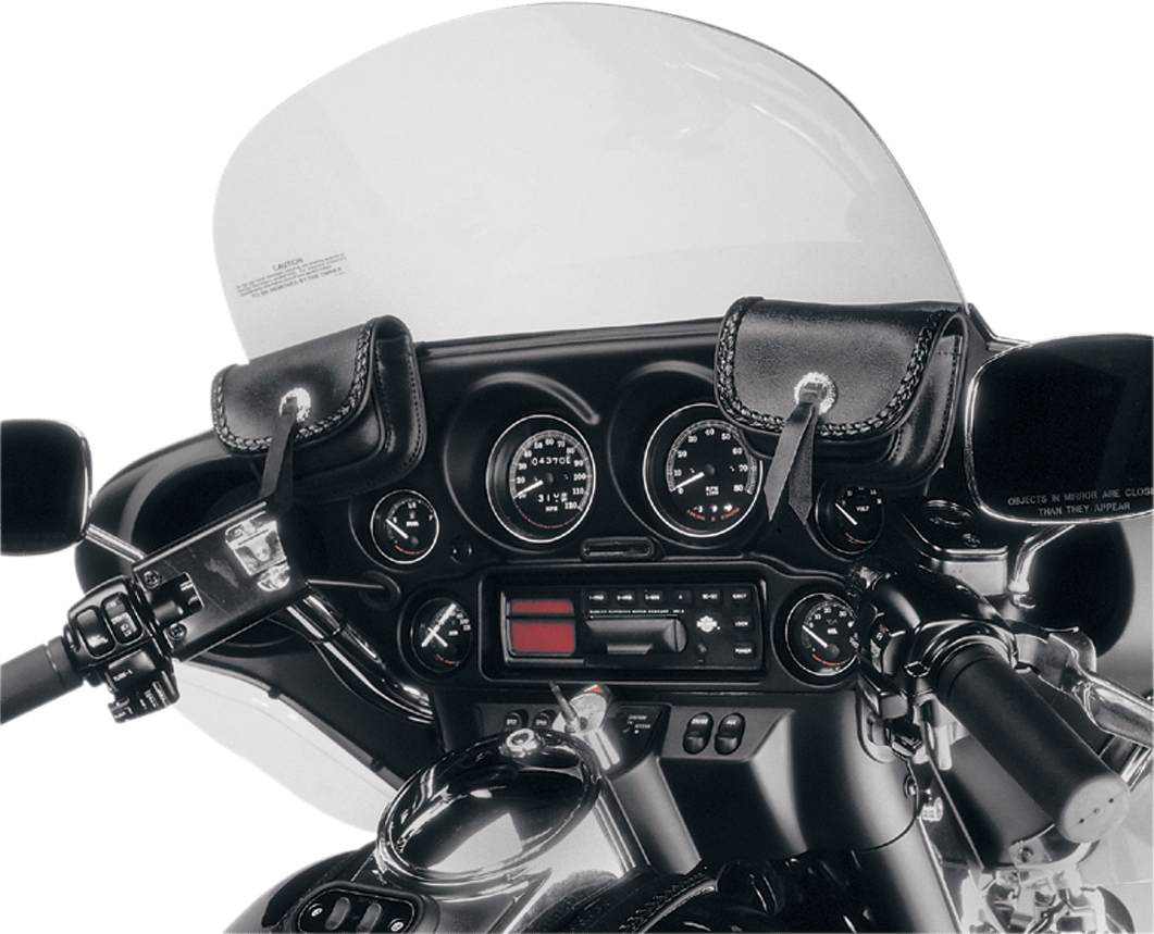 Hopnel Windshield Fairing Pouches Bags 9613 Harley Davidson Touring