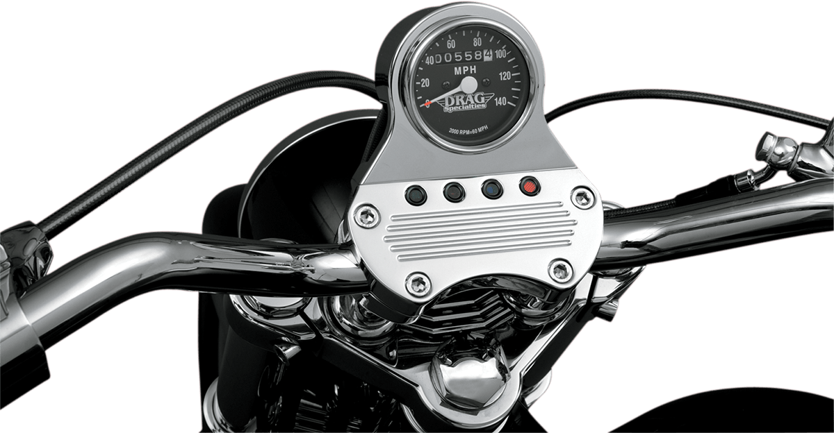 Drag Specialties Black Mini Mechanical Speedometer Speedo Harley Davidson Fxr eBay