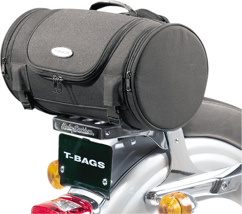 TBags Route 66 Saddle Roll Bag With Lining fits 7"14"Wide Sissy Bar