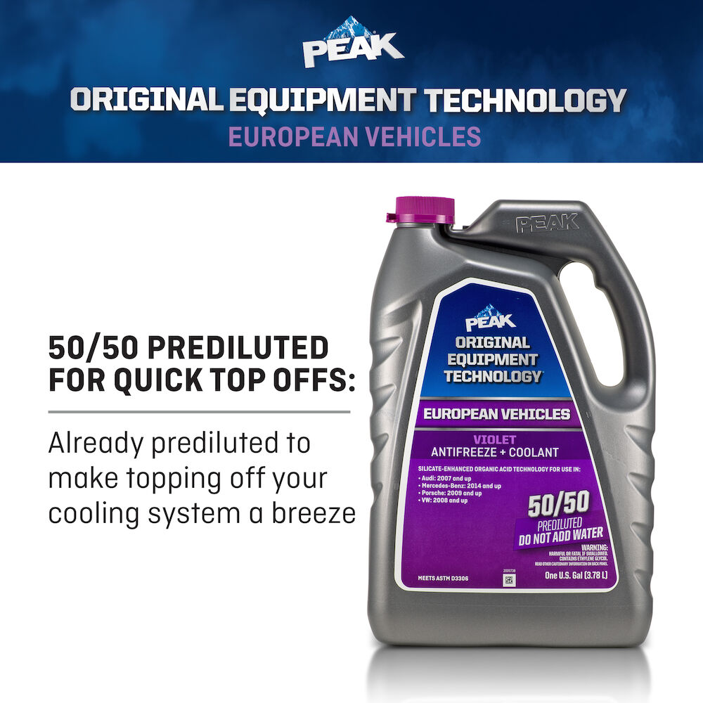 PEAK ORIGINAL EQUIPMENT TECHNOLOGY Antifreeze + Coolant 50/50