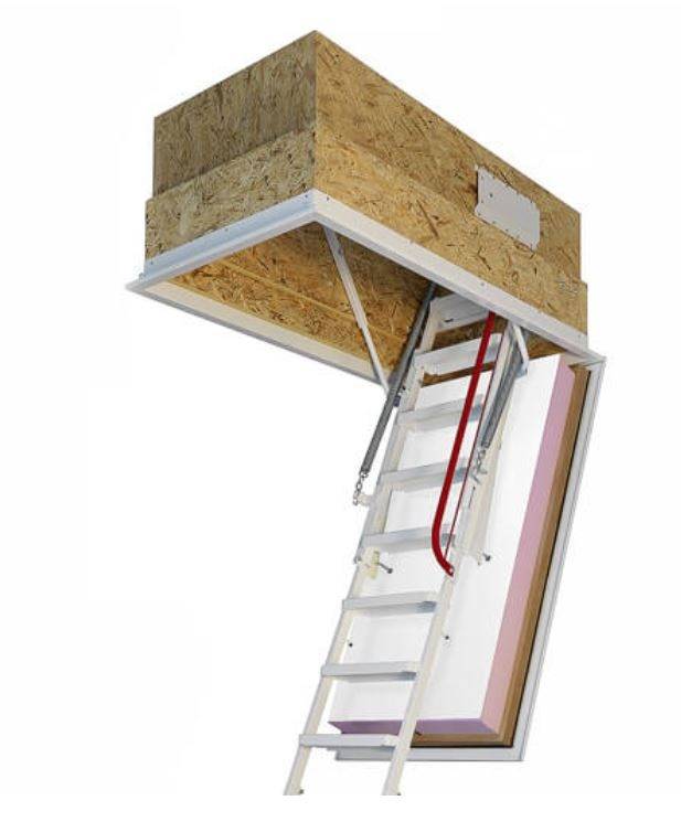 Klimatec 160 Passivhaus Loft Ladder Retractable Loft Ladder