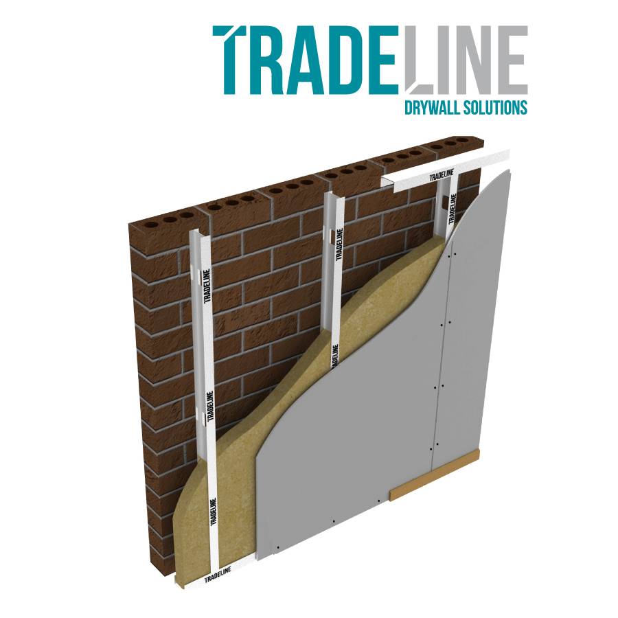 TRADELINE Independent Wall liner System Utilising British Gypsum Gyproc