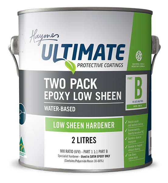 Ultimate TwoPack AntiBac Epoxy Low Sheen Haymes Paint NBS Source