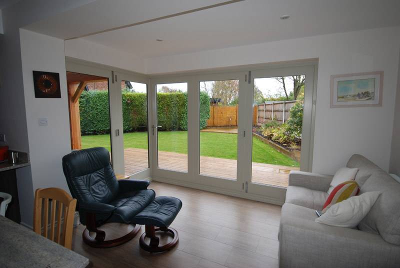 Timber Floating Corner Bifold Doors Gowercroft Joinery Limited NBS