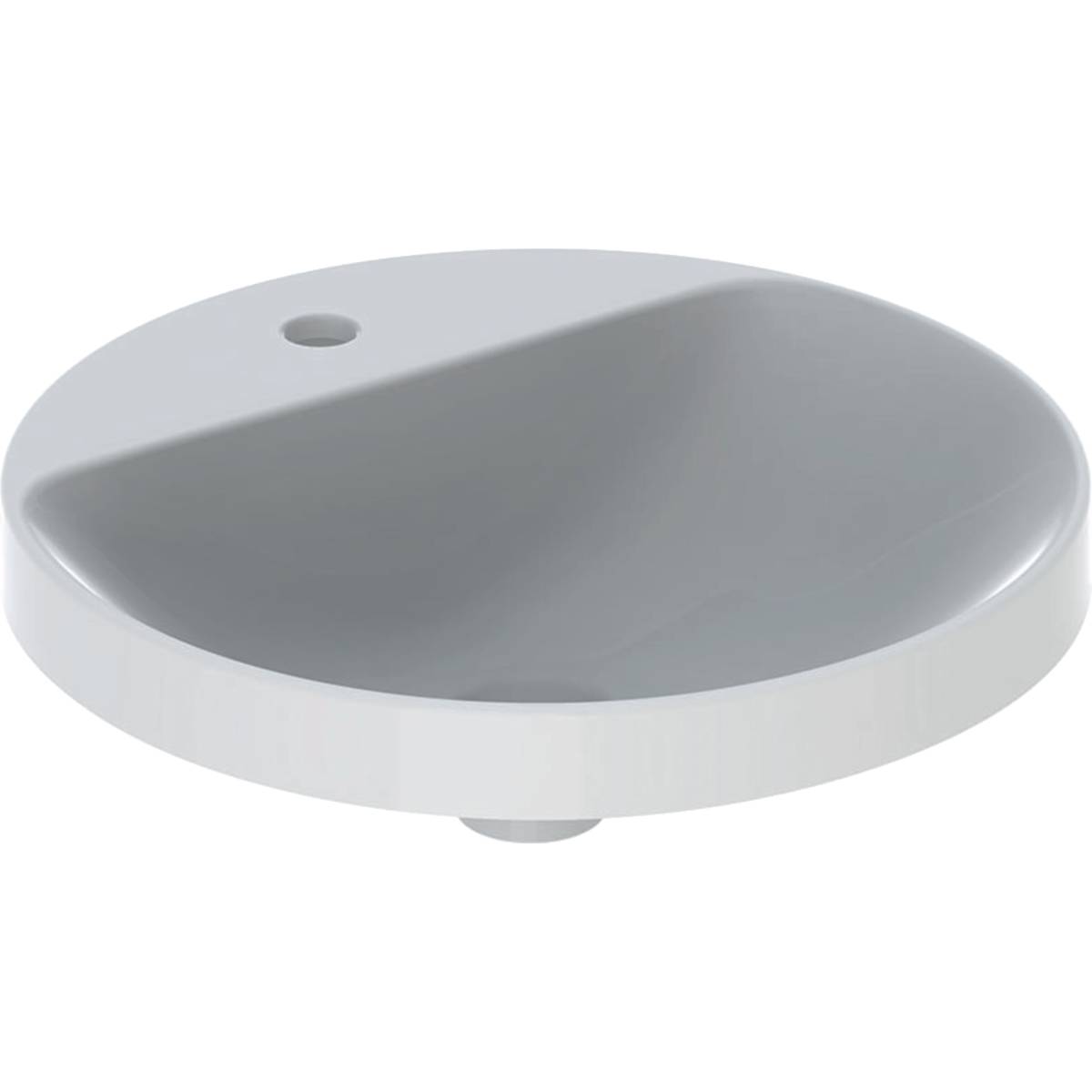 VariForm Countertop Washbasin, Round, with Tap Hole Bench Geberit