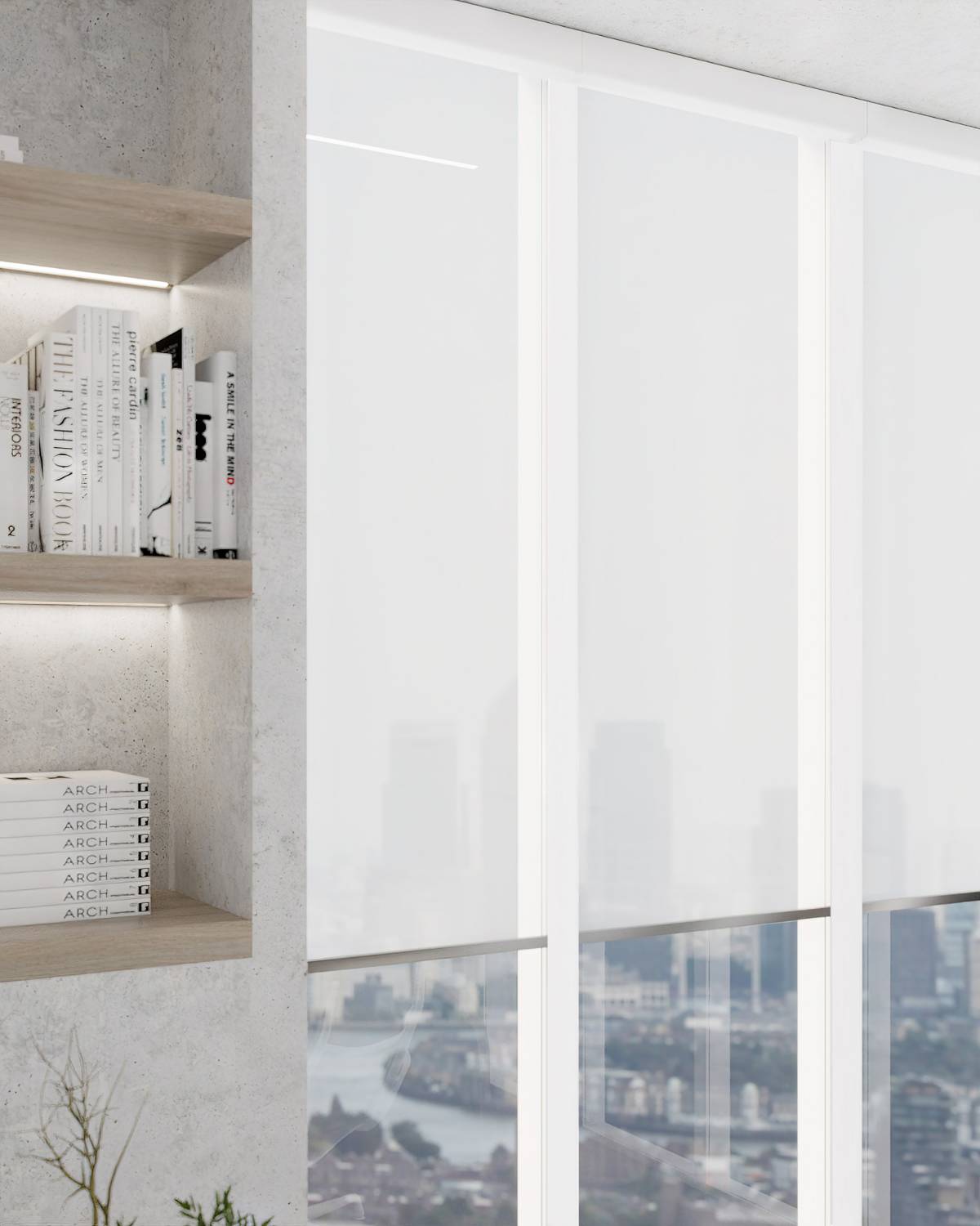 YewdaleDefiant® C47 Cassetted roller blind with 230v electric motor and