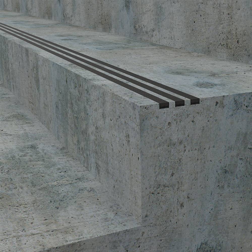 Carborundum Stair Tread Inserts AntiSlip Stair Tread Delineation