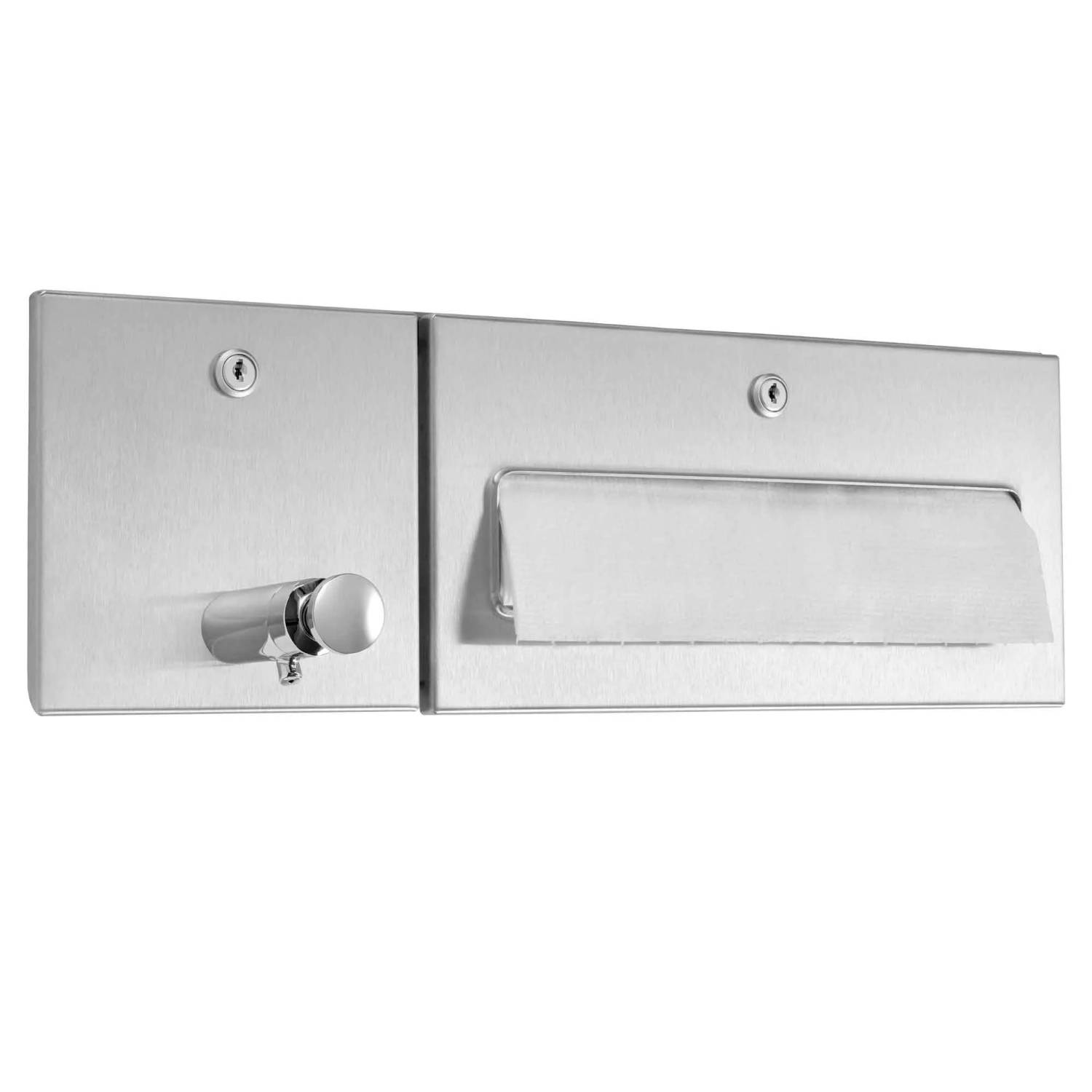 DP4314 Dolphin Prestige Paper Towel Dispenser and Waste Bin Combination Unit Dolphin Solutions