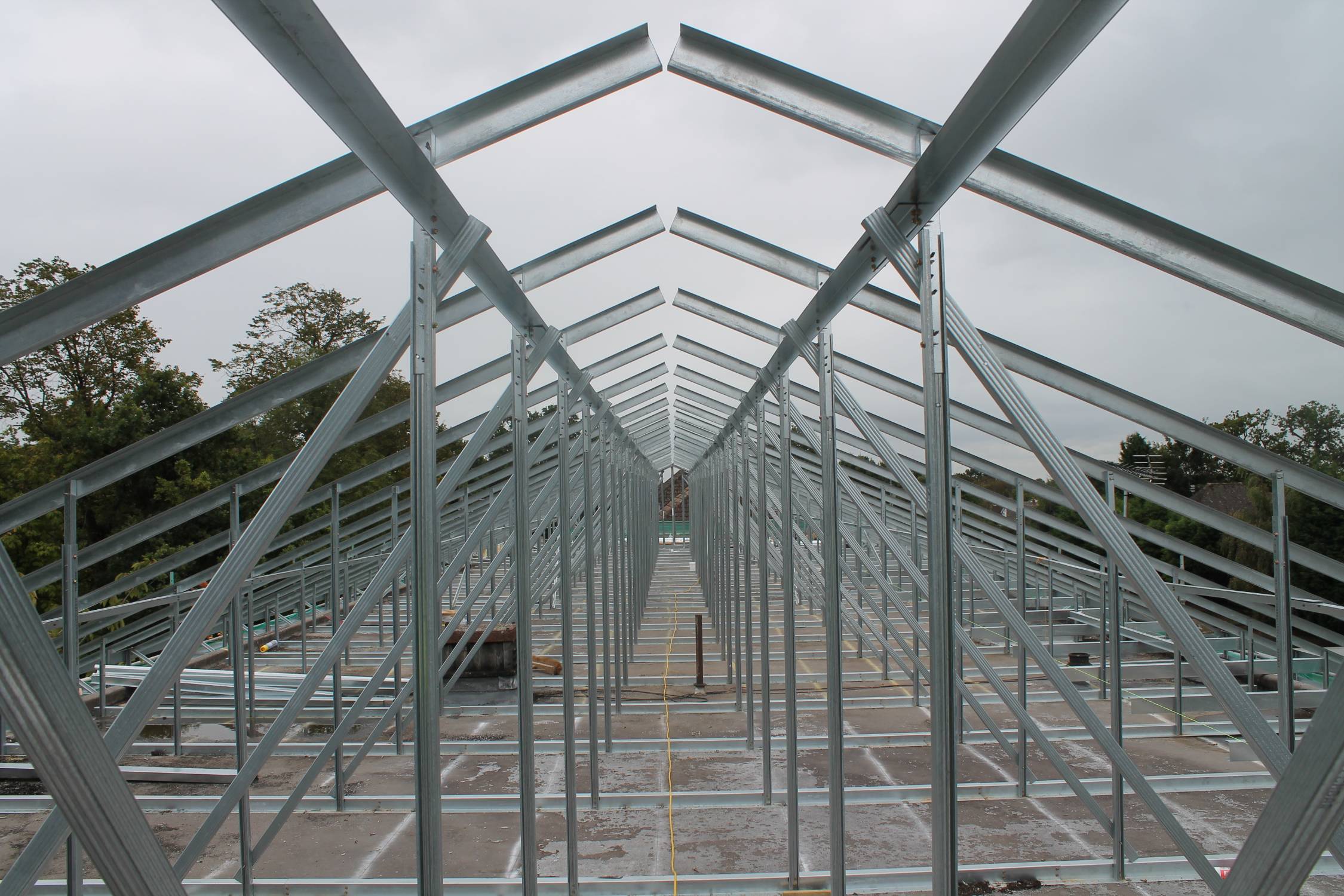 BritFrame FlattoPitch Structural Steel Frame Britmet Lightweight