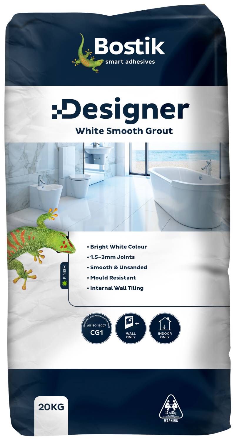 White Smooth Grout (Mould Resistant) Bostik Australia Pty Ltd NBS
