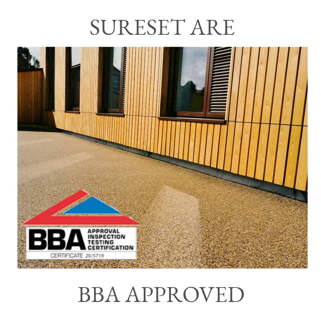 Natural Aggregate Resin Bound Permeable Paving Natural stone mixed