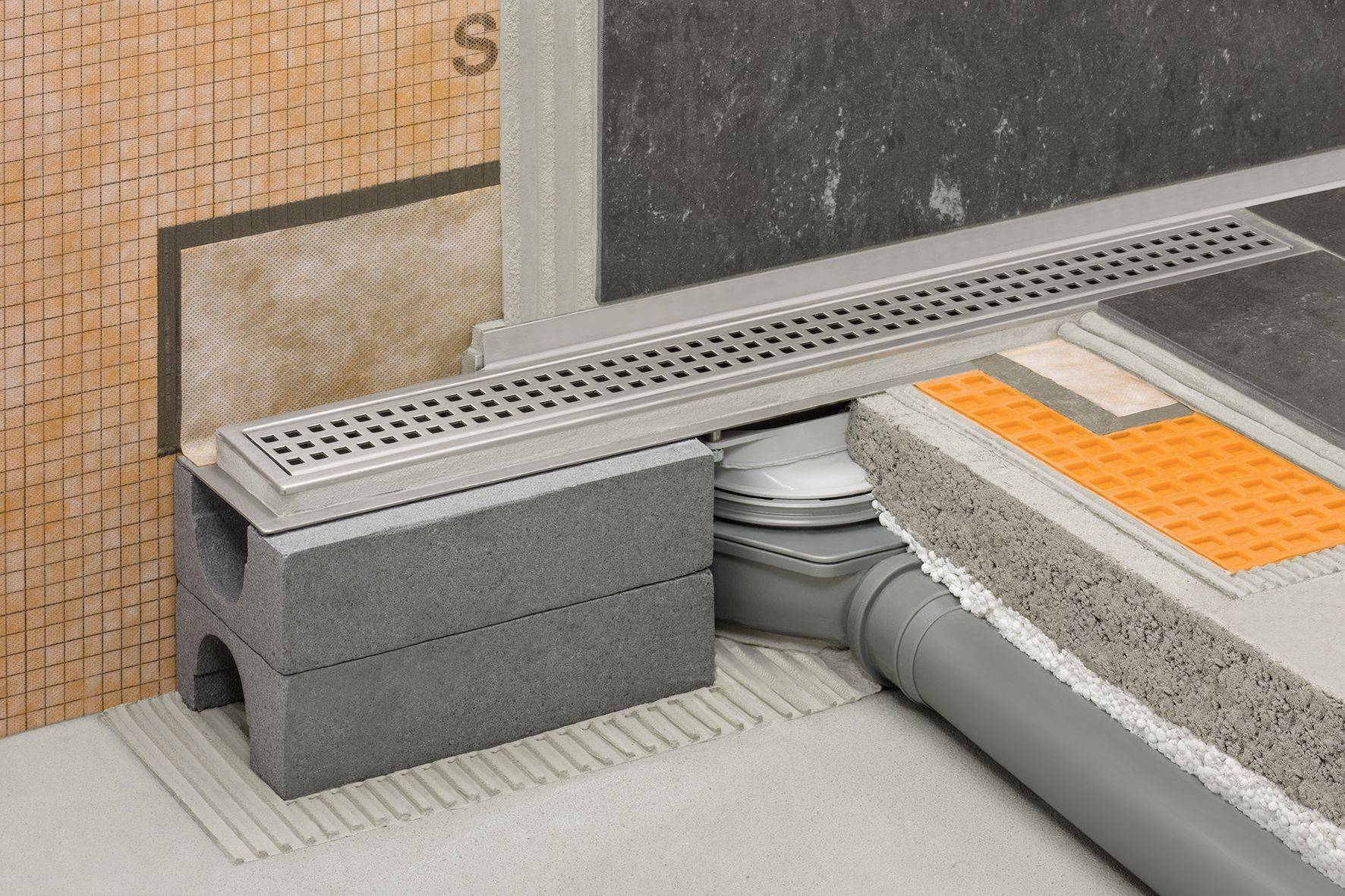 Schlüter®KERDILINEH 50 G2 Linear Drainage System Schlüter