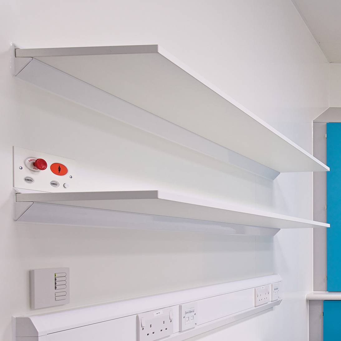 Easyrail® Clinical Shelving Wall Shelving System Stirling Medical