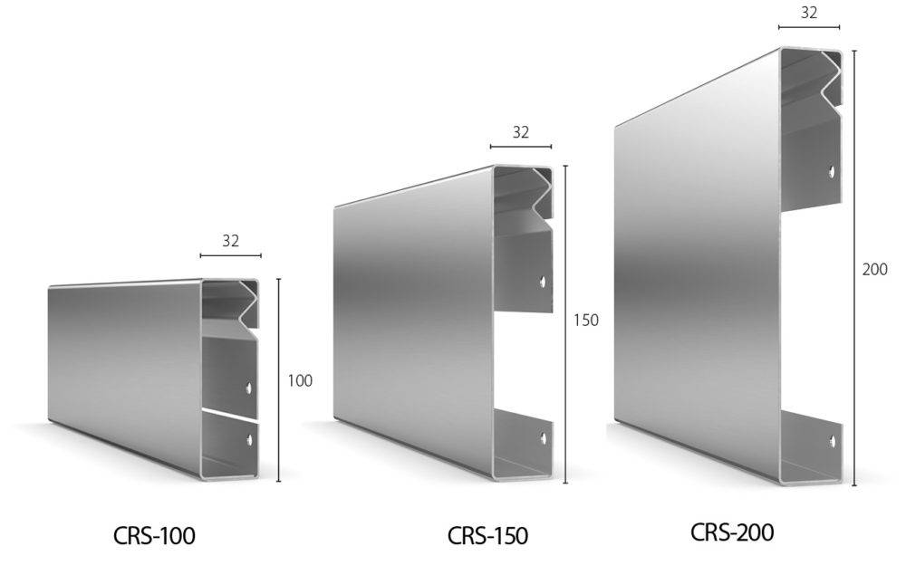 CS Acrovyn® CRS100, CRS150 and CRS200 Stainless Steel Crash Rails