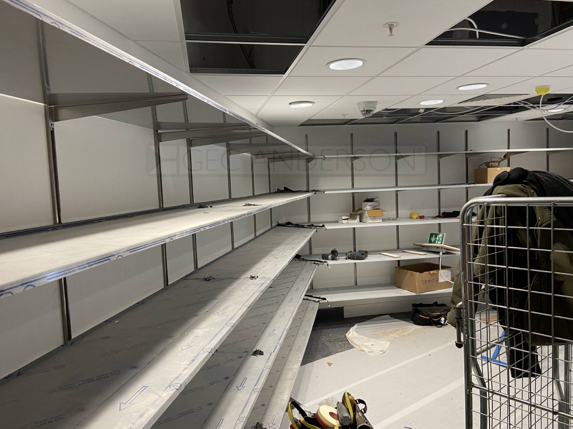 GEC Anderson V90 Shelving System In Property Store Room Anderson, GEC