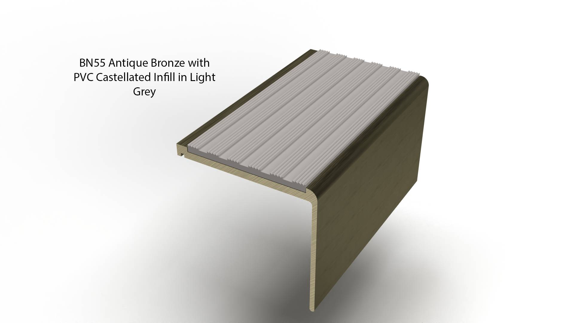 BN55 Brass Stair Nosings Stair Nosing CAT (Carpet Accessory Trims