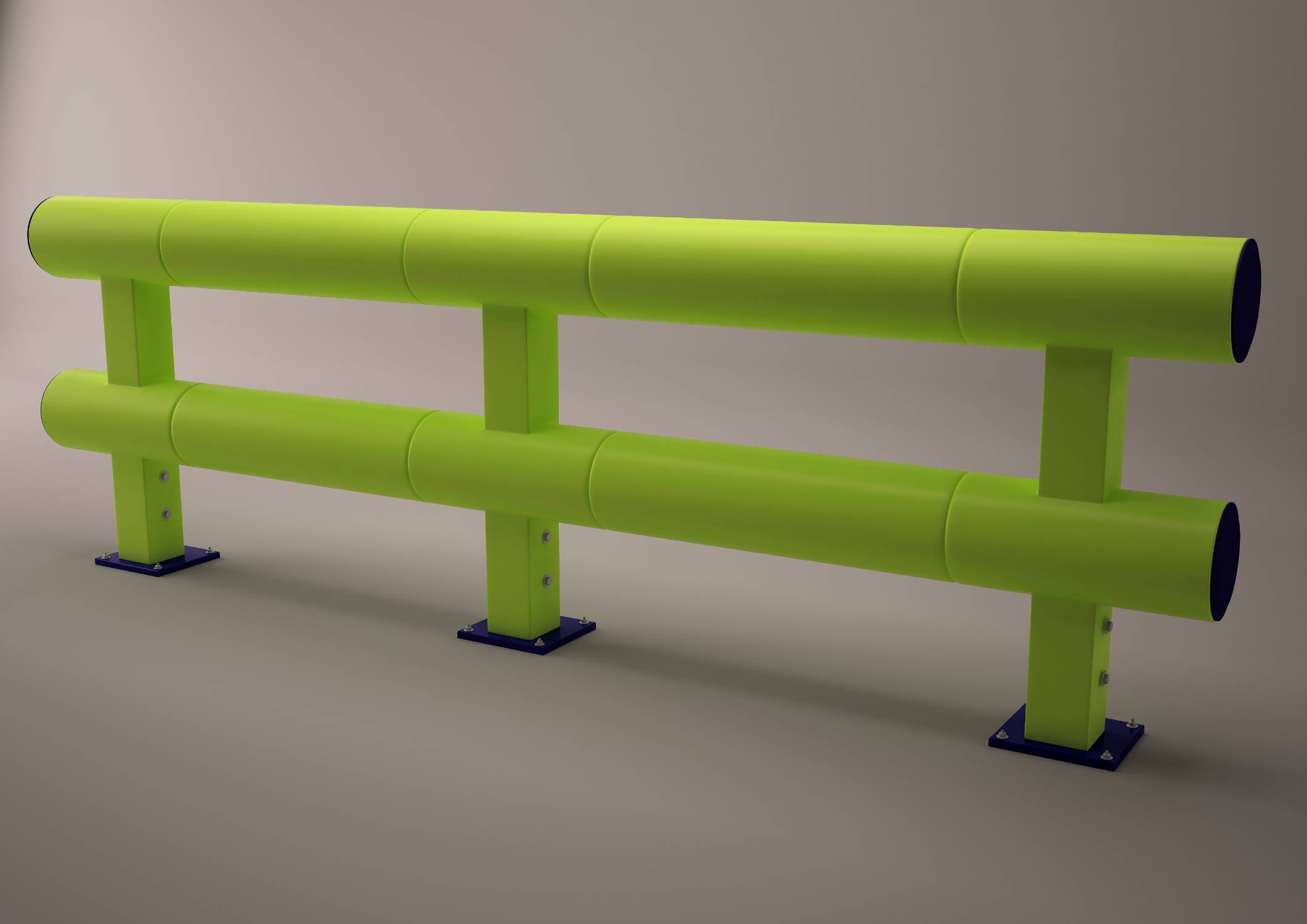Double Bumper Safety Barrier PAS 13 Tested Polymer Safety Barrier