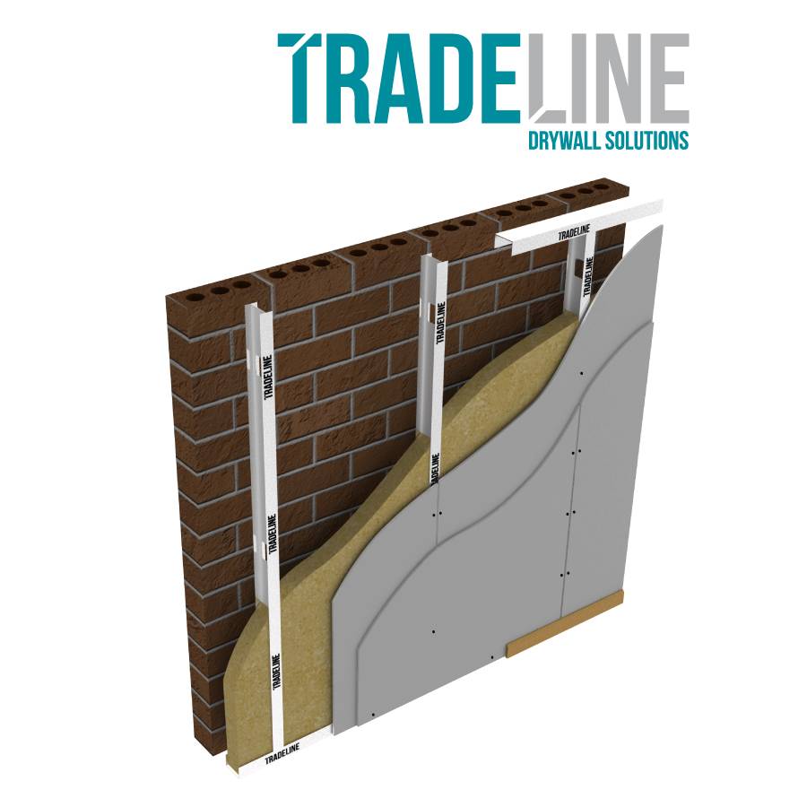 TRADELINE Independent Wall liner System Utilising British Gypsum Gyproc