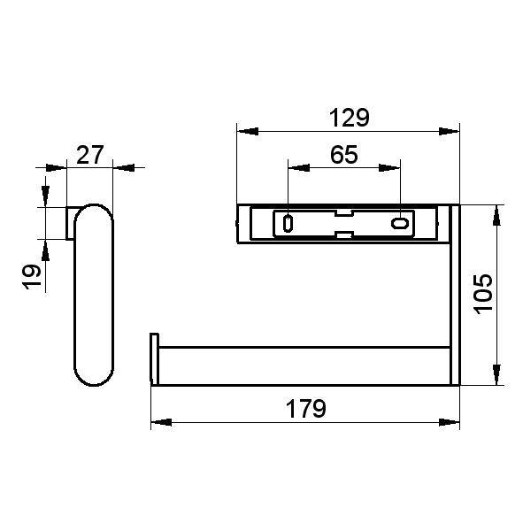 Towel Ring Towel Rail PLAN Towel rail KEUCO NBS BIM Library
