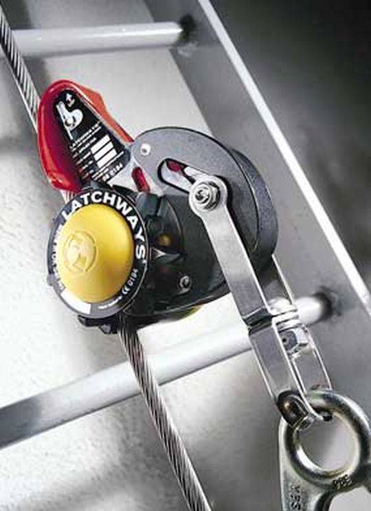 ManSafe® LadderLatch™ fall arrest system Latchways plc an MSA Brand